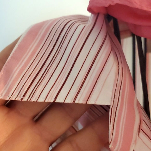 Worthington Stretch easy care Small size with stripe buttons down blouse - Picture 11 of 15